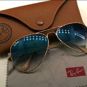 Ray-Ban Aviator Blue Gradient